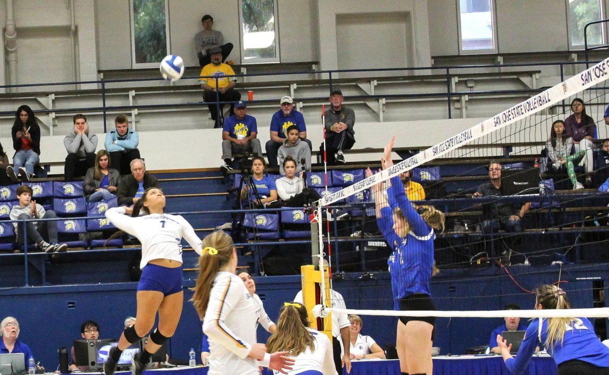 Spartans soar past Falcons in straight sets