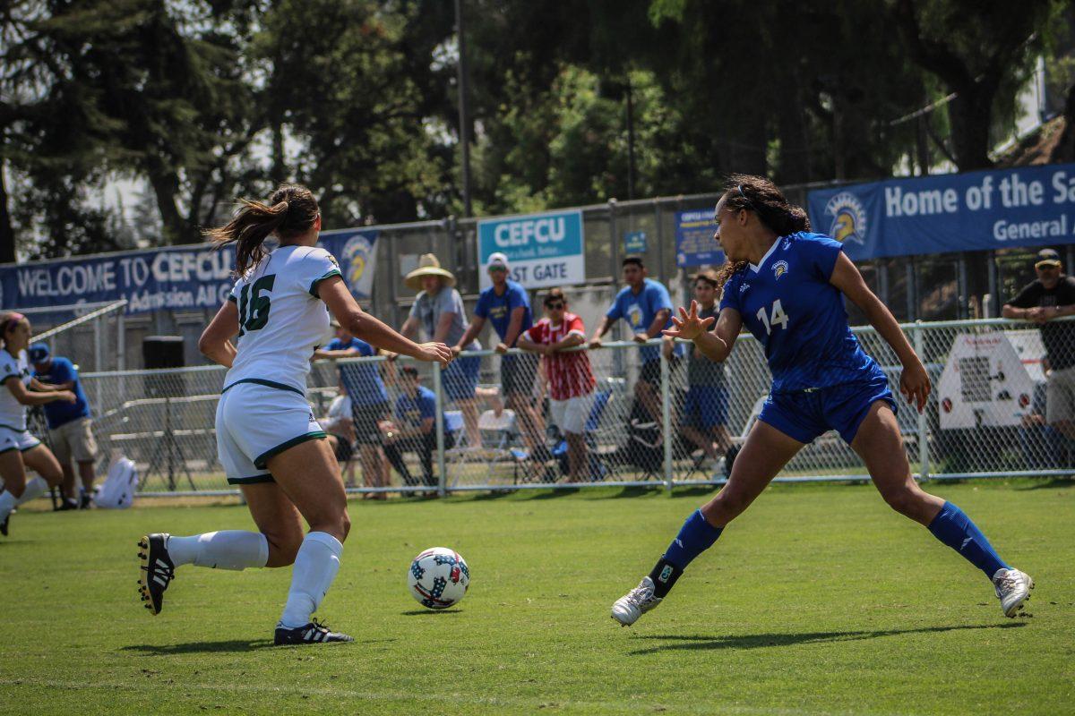 Women&#8217;s soccer looks for first road win against Wolf Pack and Lady Rebels