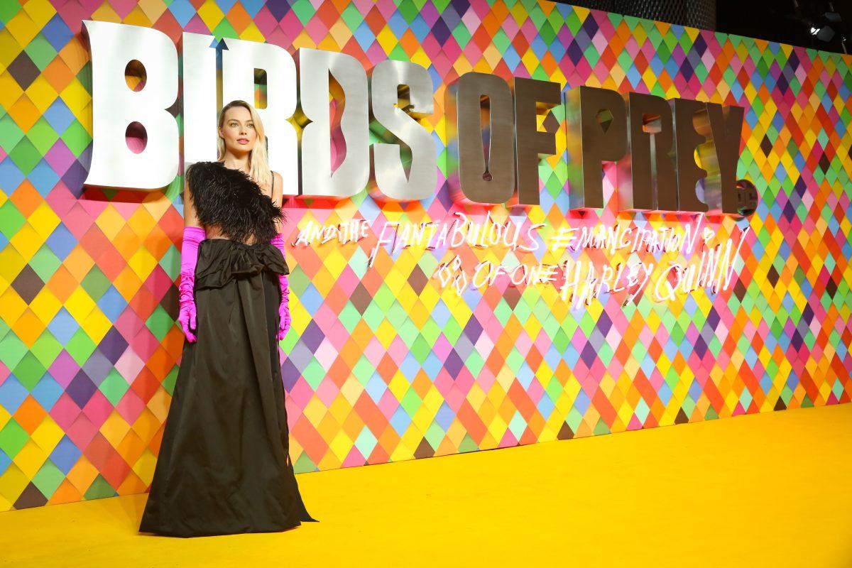 Margot Robbie, who stars as Harley Quinn, poses for cameras at the London Premiere of &#8220;Birds of Prey&#8221; on Jan 29. PUBLIC DOMAIN PHOTO FROM EPK.TV