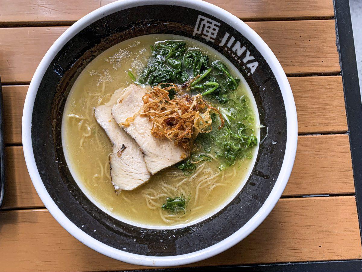 JINYA Ramen Bar offers 13 ramen bowls that also cater to vegetarian and vegan customers.