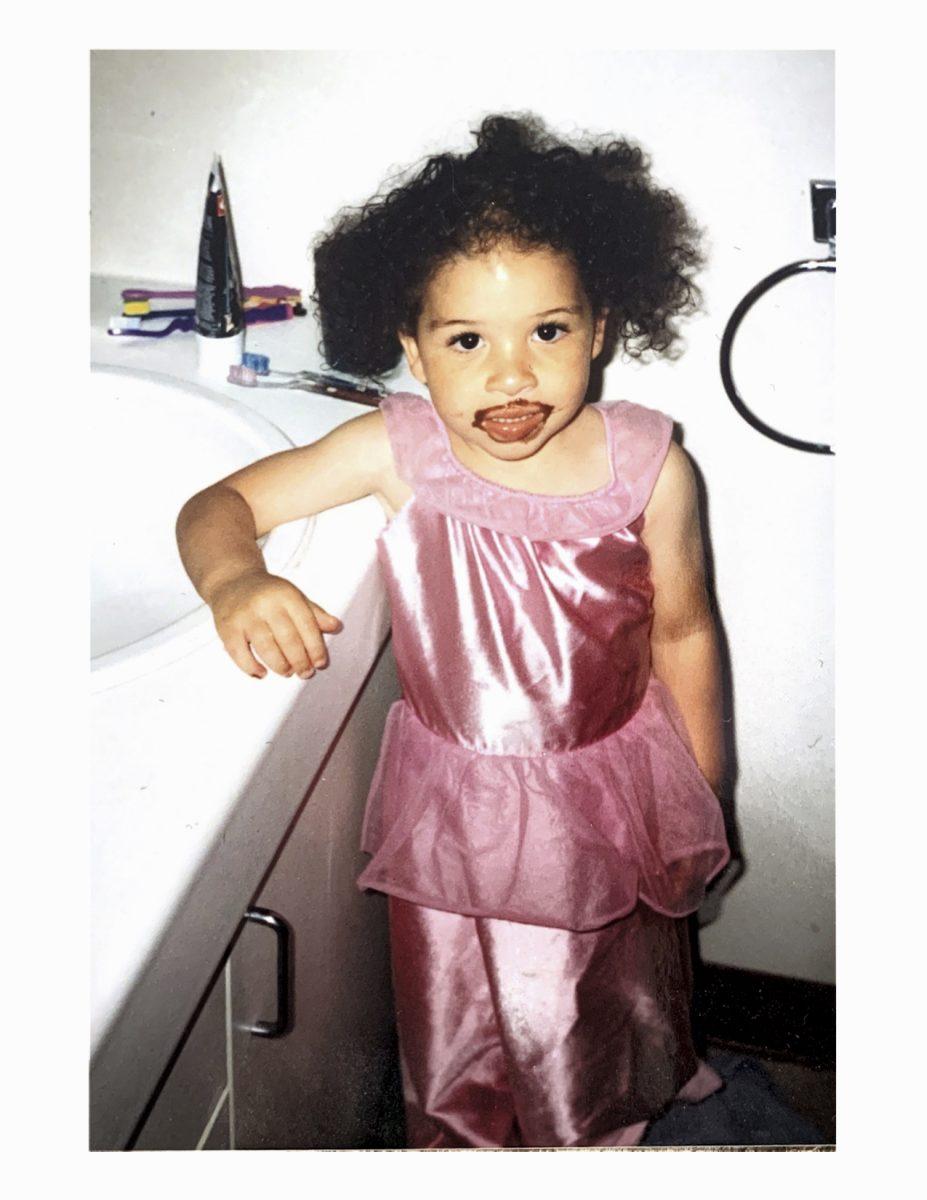 A family member captured this photo of me at 3 years old in my home bathroom in Baumholder, Germany. 