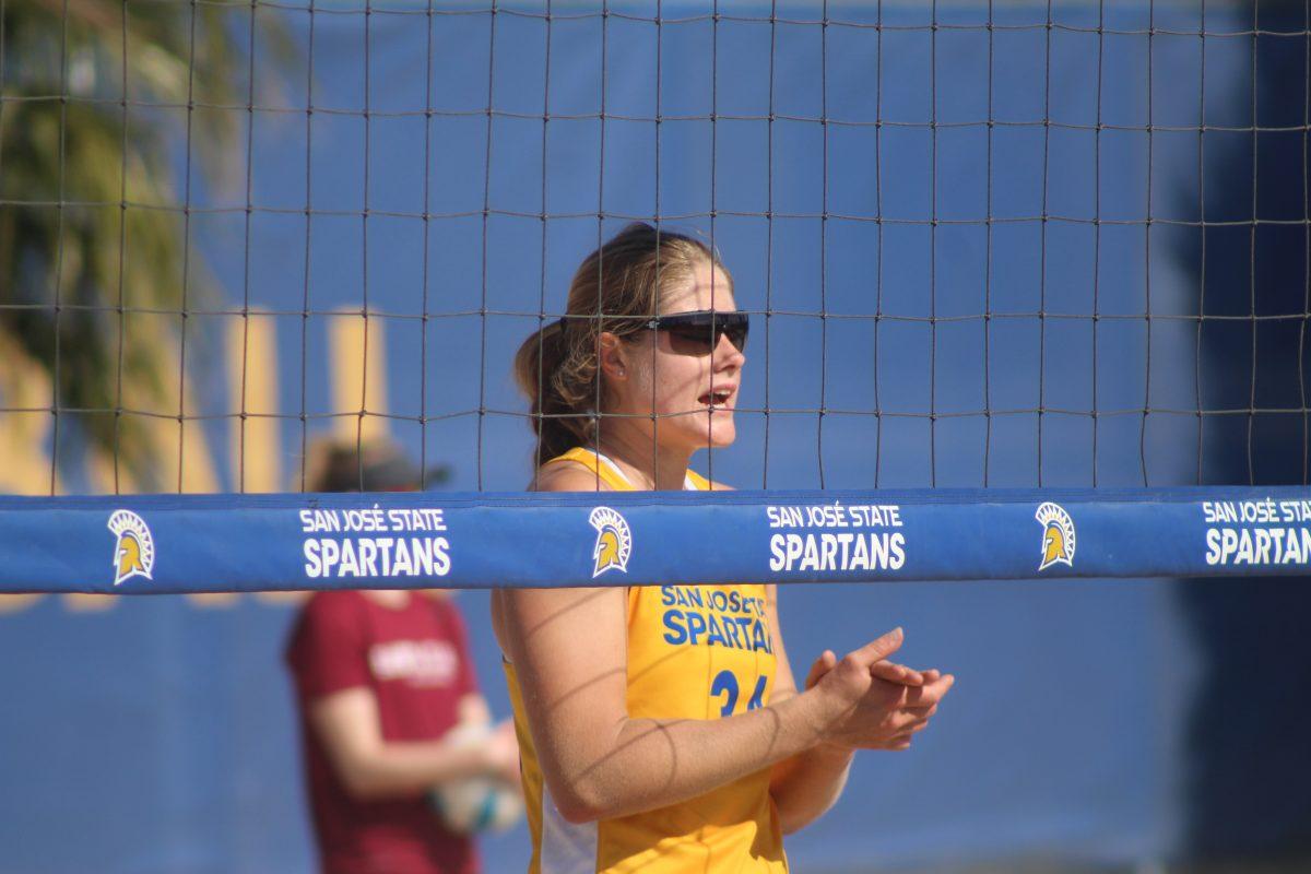 Kinesiology senior Caitlin Bettenay and her playing partner, advertising senior Kaitlynn Zdroik (not pictured), recorded a 7-4 overall record in the shortened 2020 season. 