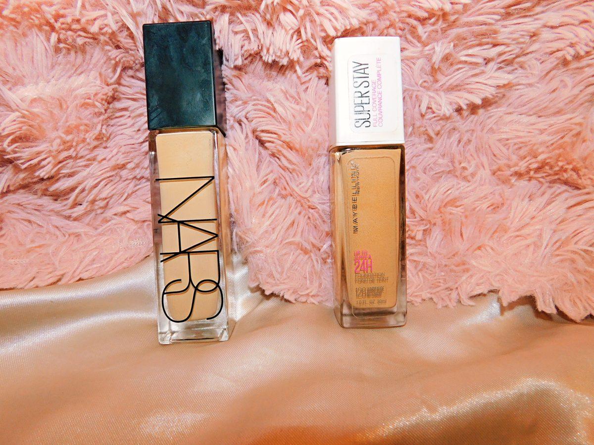 &#8220;Dupes&#8221; (right) are affordable alternatives to high-priced makeup from luxury or designer brands (left).