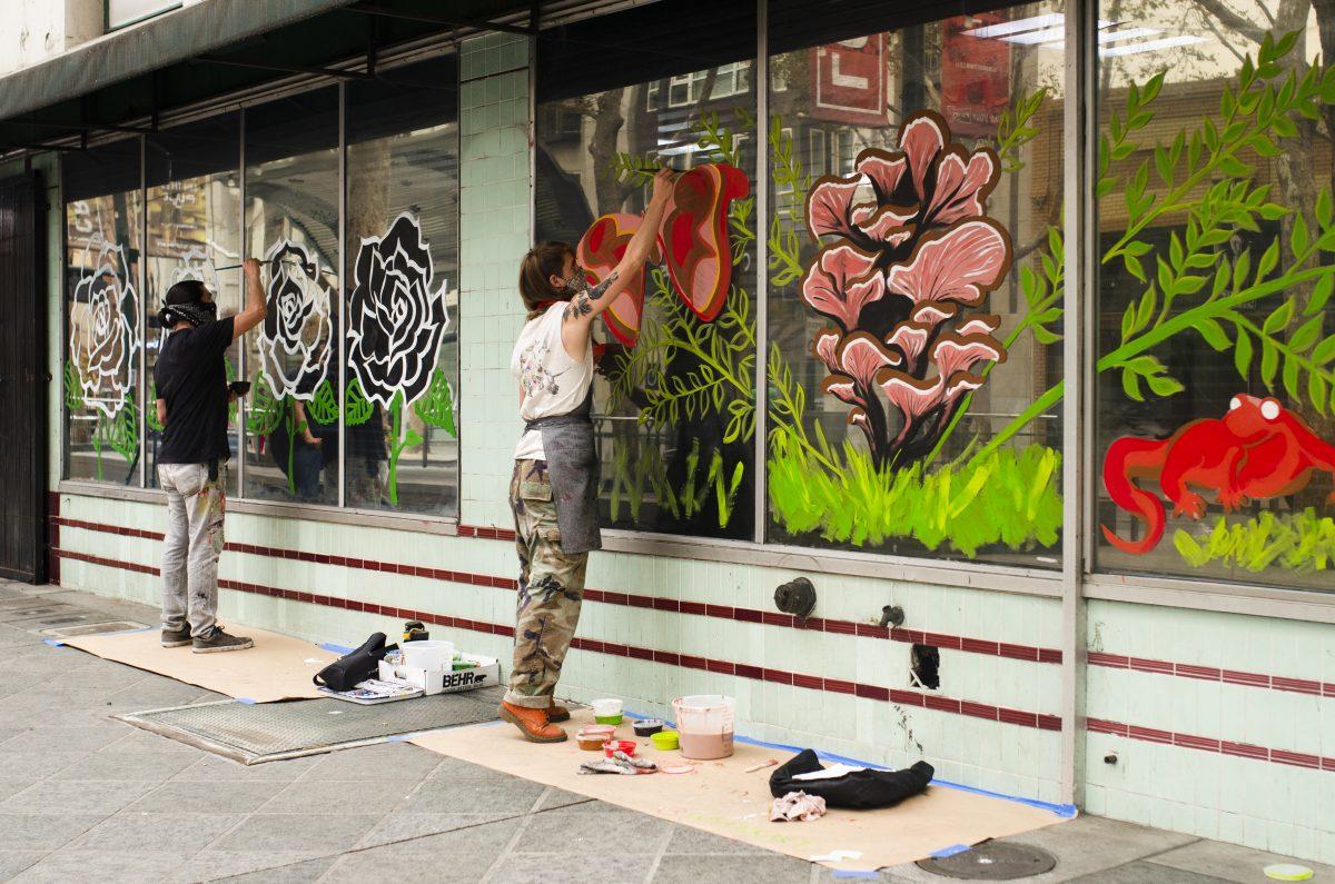 Botanical art blooms downtown