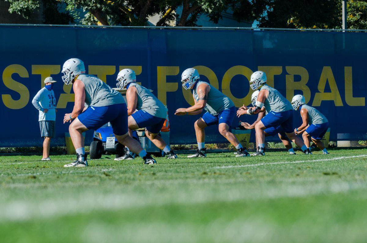 The SJSU athletics department announced the football program will be practicing at Humboldt State to prepare for the season, which starts Oct. 24. Blue Nguyen | Spartan Daily Archives