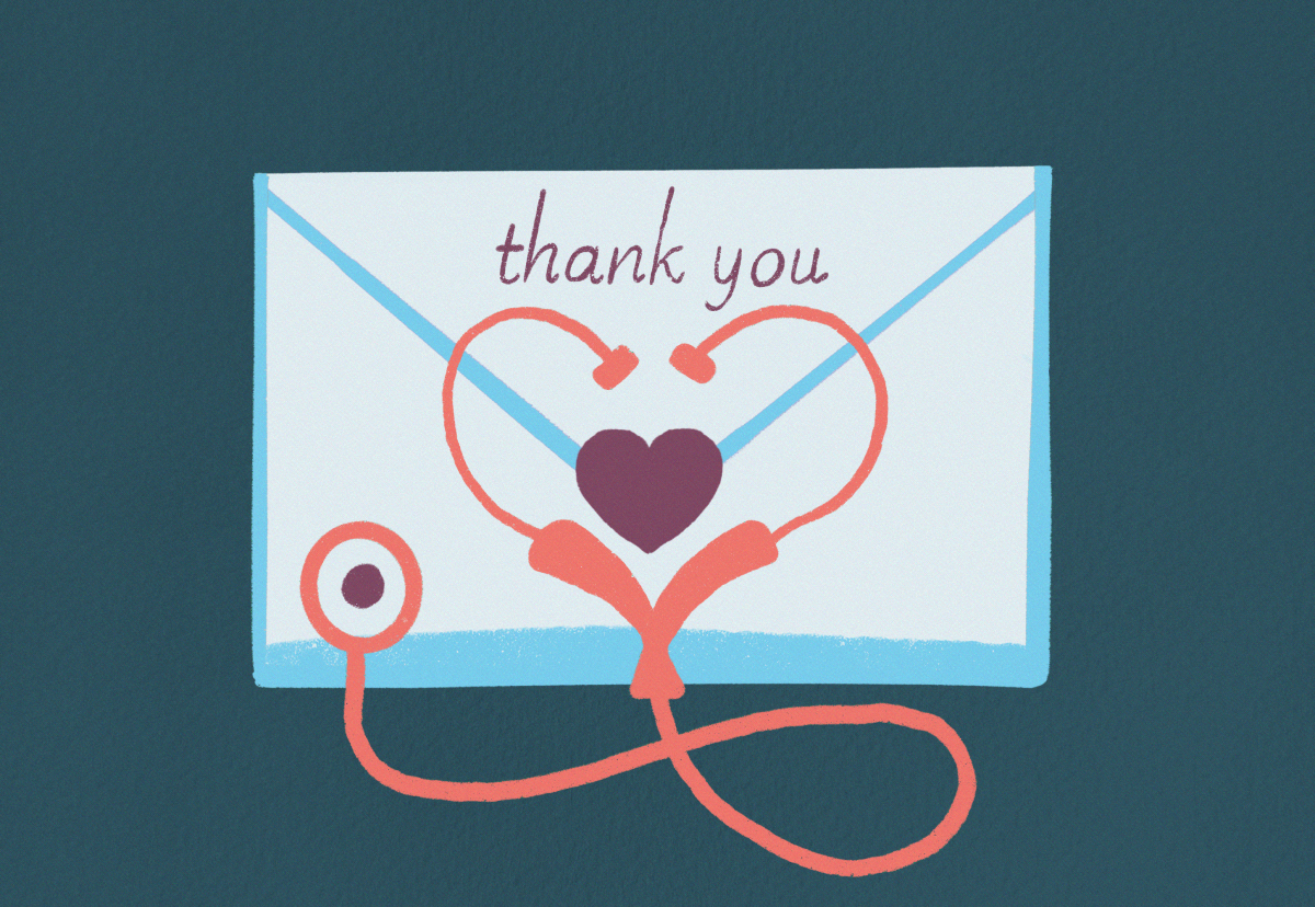 Virtual letters sent to elderly