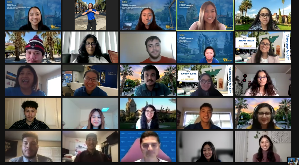 San Jose State students meet with Associated Students candidates at the first election event of the semester through Zoom monday
