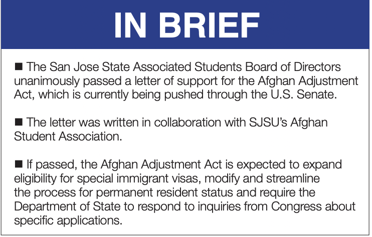 Board of directors shows support for Afghans