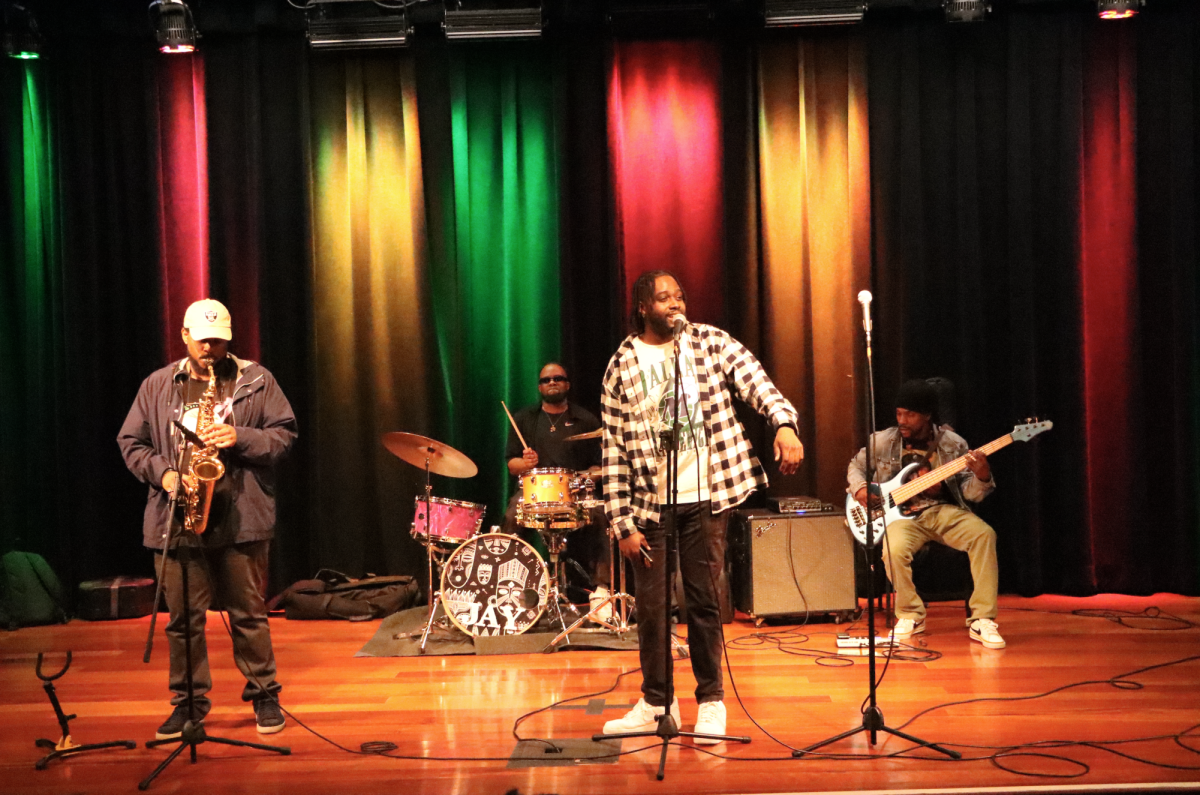 Sacramento band Cosmic Roots plays in the SJSU Student Union during the BLOC kick-off event on Wednesday.