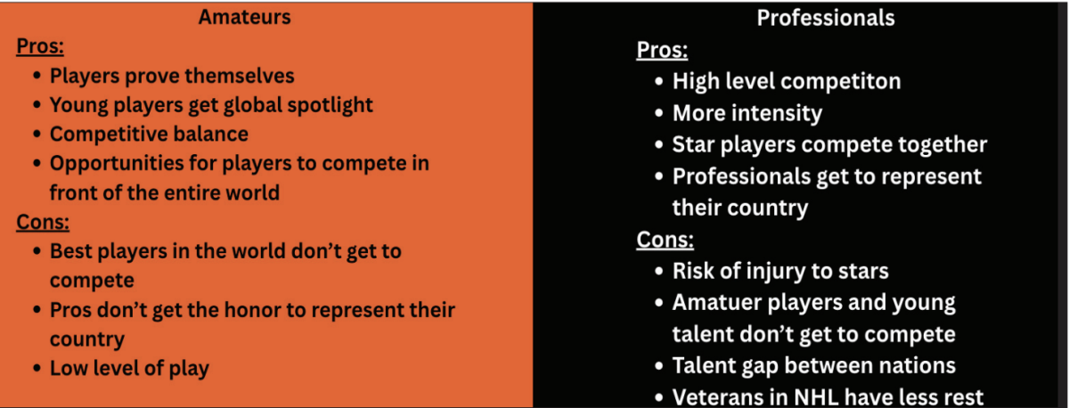 Counterpoints: I want only professionals in Olympic hockey